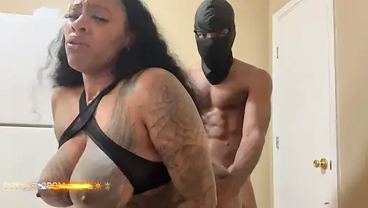 Sexy chocolate fuck bunny Ebony shows off her body then gets fucked Dogg...