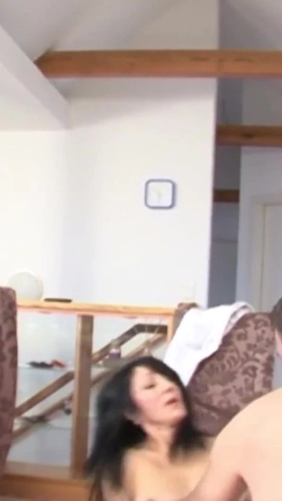 Stunning moment from "German Mother Seduce to Fuck for Money by the young Landlord"