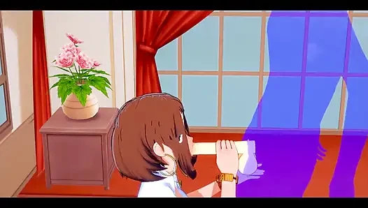 My Hero Academia Hentai - Uraraka Blowjob and Fucked - Japanese Asian Manga Anime Film Game Porn