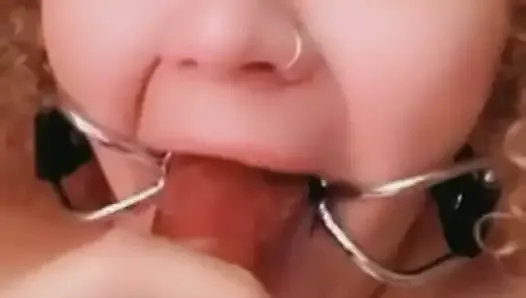 Deep throat training for my slave slut