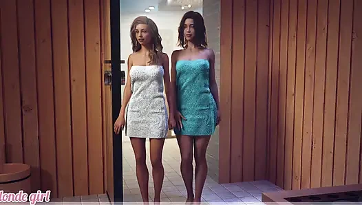 Awam 2 - a wife and stepmother - s2 - bagian 4a - sofia berbuat nakal sama cewek-cewek di ruangan sauna.