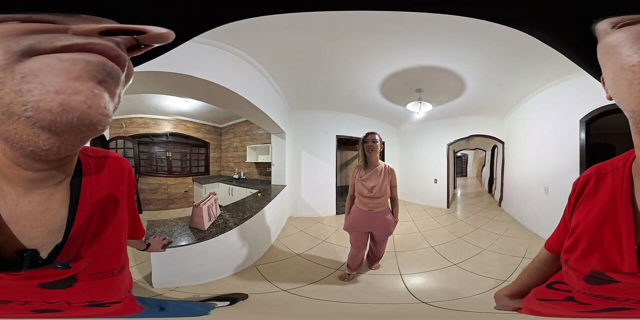 Female executive sucks off and has sex with a client in an empty house.