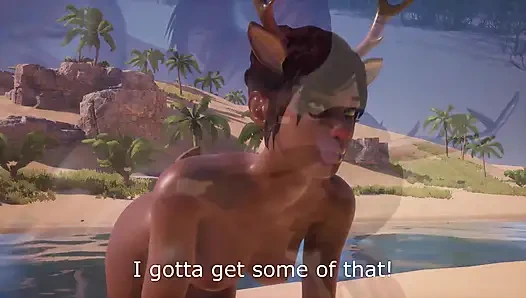 Three ReinDeer Girls Having Sex