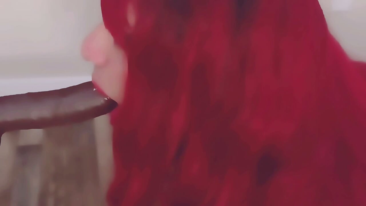 Amateur Sissy Gives BBC a Sloppy Blowjob