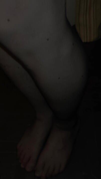 A Lot of Cum. I Took These Black Polka-dot Tights From My Friend's stepmom's Underwear Drawer and Put Them on in My Friend's Roo