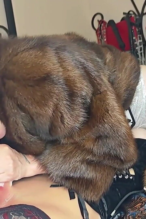 Trans Girl Ladyboy in a Sable Fur Coat Fucks Her GF in a Muskrat Fur Coat