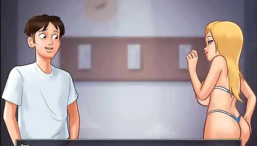 Summertime saga: college boobs competition at the beach ep 204