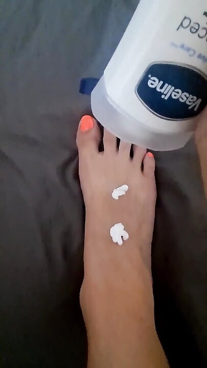 Lotioning up These Feet