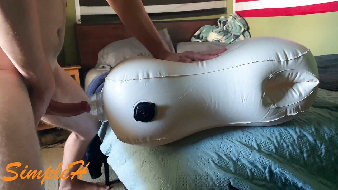 Dogging my clear pocket pussy