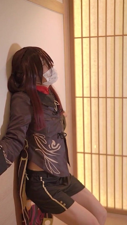 Nošenje seks igračke s dildom Genshin Hu-Tao VOL.9 Masturbacija | Isječak 1