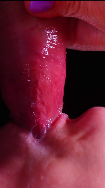 Epic moment from "CLOSE UP: BEST Milking Mouth for your DICK! Sucking Cock ASMR, Tongue and Lips BLOWJOB DOUBLE CUM -XSanyAny"