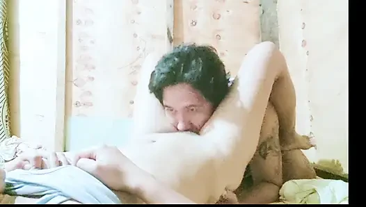 Stepfather ate my juicy pussy at midnight