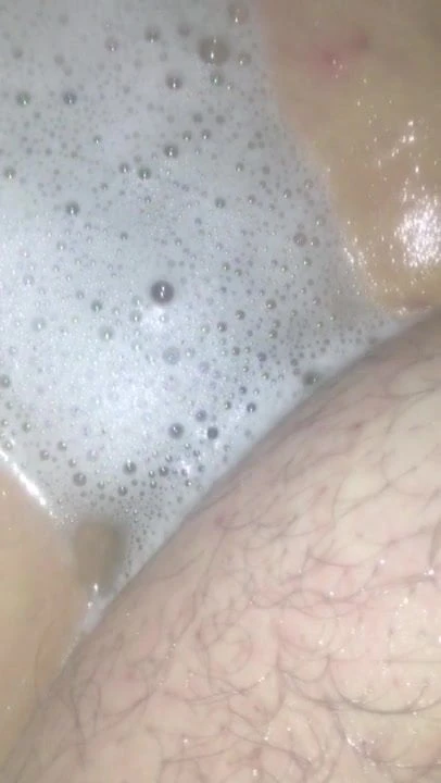 German Chubby Men bathing his tiny cock