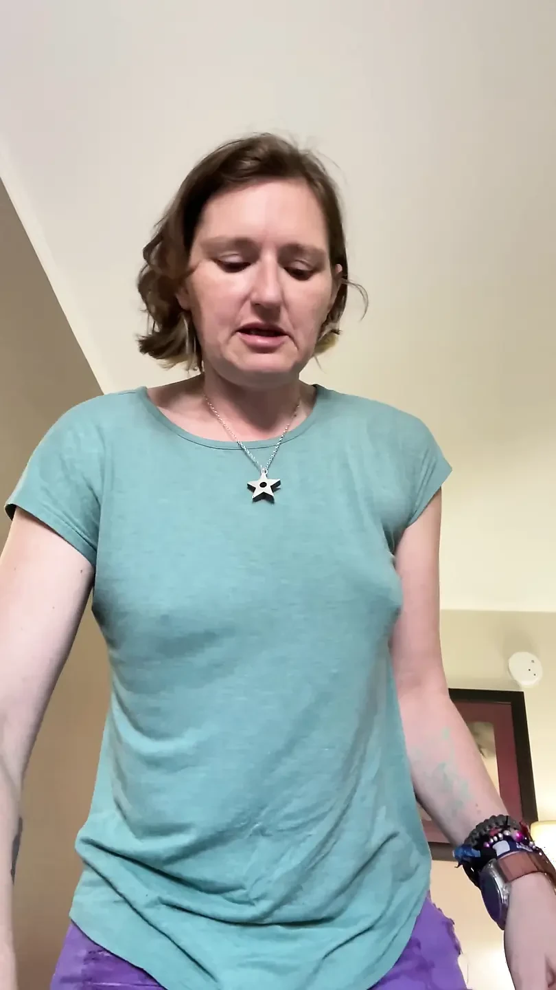 Sit Down and Shut up as I Do a Striptease, with a Bush, Boobs and Belly Play!