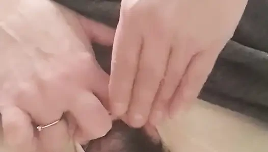 Stepmom Pulling Her Fat Pussy Out of the Hole in Her Big Panties