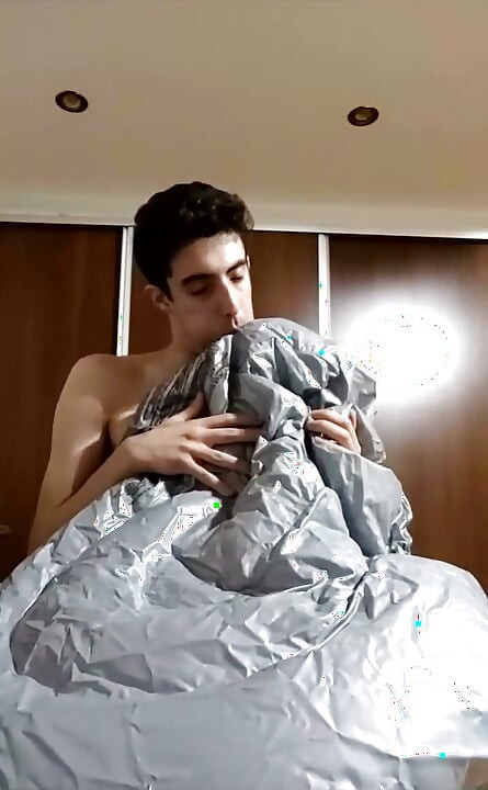 Vertical Vid - Blowing up Many Inflatables While Jerking off in Stream