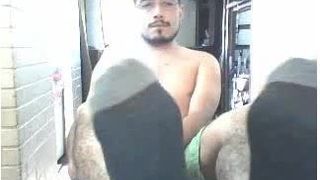 Hetero-Typen Füße vor Webcam # 440