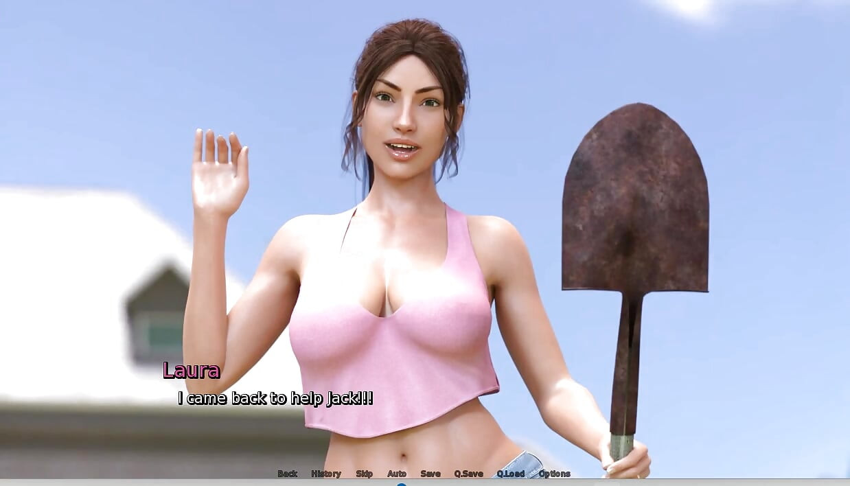 ローラの欲望に満ちた秘密 - ゲームプレイ - ロールプレイ - 隣人を助ける、シャワー