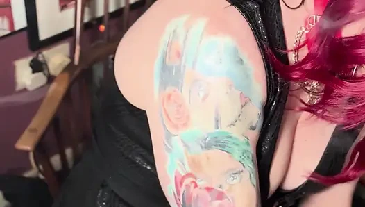 Goth Girl Tina Snua Joins 2 Cigarettes Together & Gives You A Smoke Show - Smoking Smoker