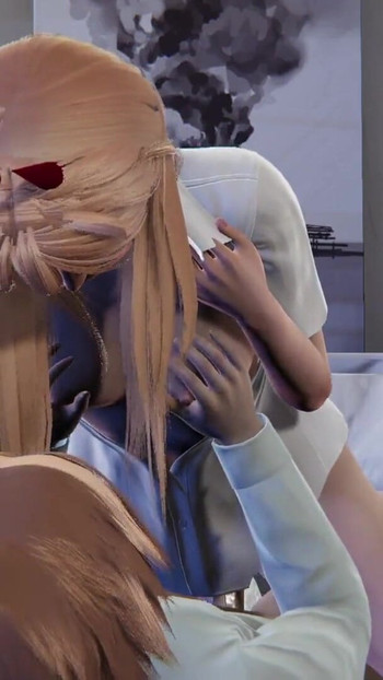Jaw-dropping moment from "Power fucks Denji l Anime Chainsaw Man l 3d animation Hentai"