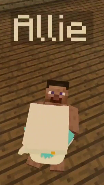 마인크래프트 제니 모드는 Allie라고 불리는 지니를 소환하고 딥쓰롯과 같은 그녀에게 성적 호의가 있기를 바란다. | 클립 1