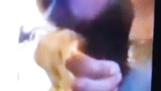 okşayarak benim büyük siyah horoz