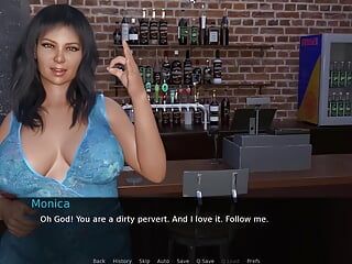 Futa Dating Simulator 4 Monica är en fet slampa som vill bli knullad