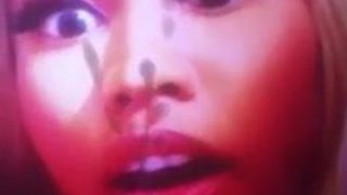 Nicki Minaj gets a facial cum load