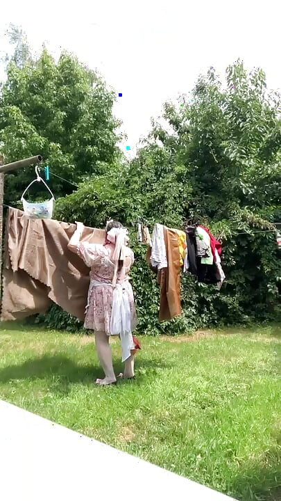 In a babydoll outfit with a new dress to extend the edge.