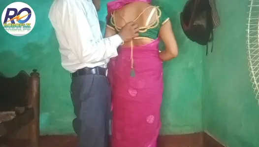 Vidéo sexy d’une belle-mère et de son beau-fils qui se préparent à aller au marché et baisent après avoir eu une chance - audio hindi clair