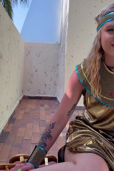 Juliana Marie's Ancient Egyptian Femdom Fantasy 4K POV Divine Command Awaits!