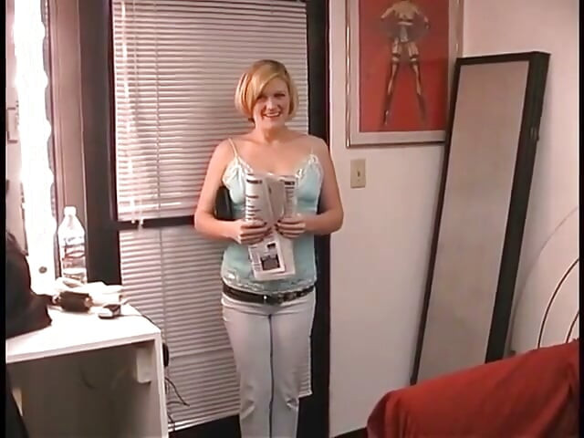 Cute Blonde Floozie Erica Kole Likes to Drill Her Wet Twat with Glass Dildo