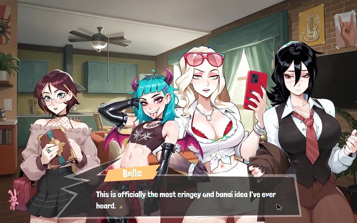 Femboy Futa House Futanari Hentai Game Ep.8 My Roomate Sucked Me in the University Glory Hole!