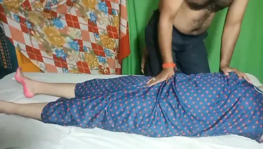 Indian Hot Boudi Waiting For Her New Customer On Bed.