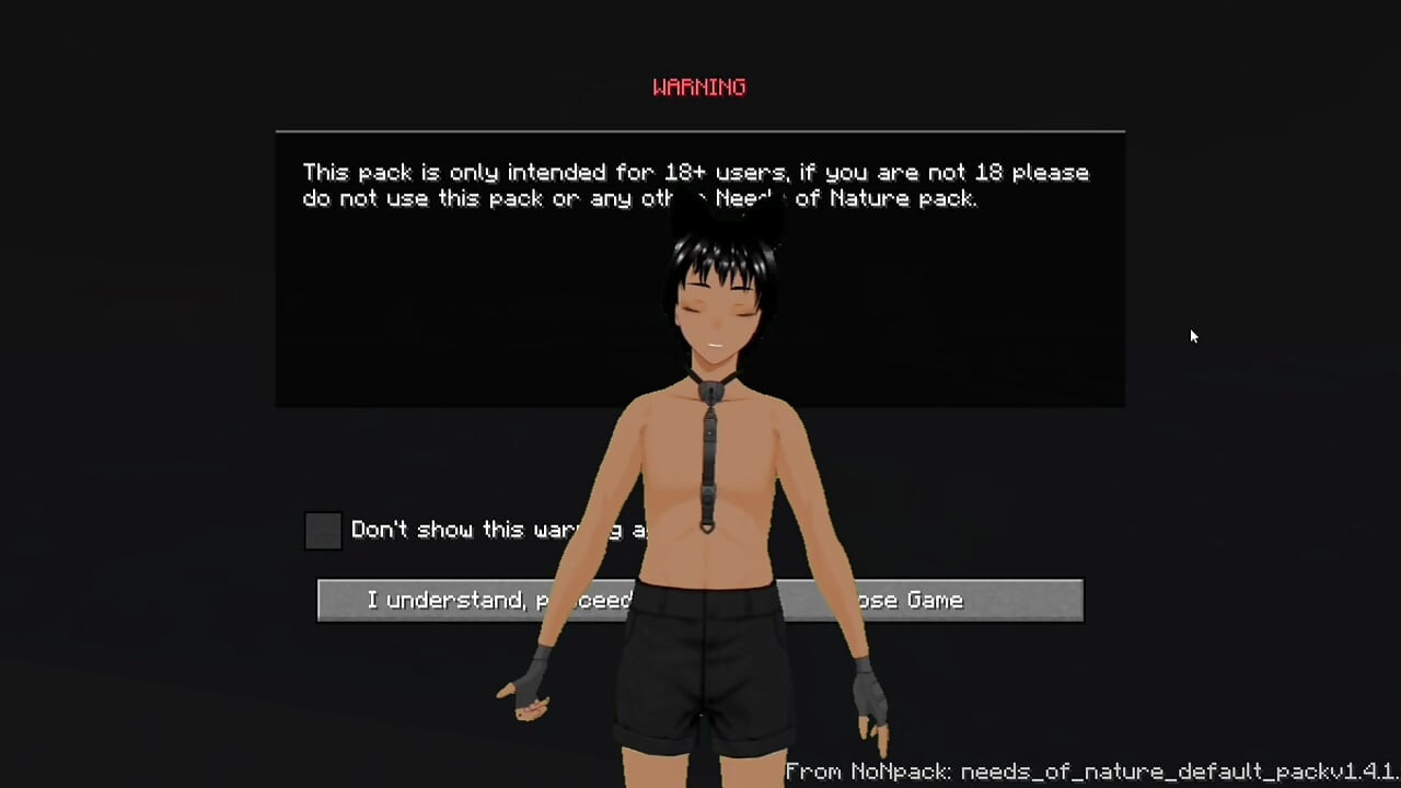 Minecraft mod Needs of Nature - Steve and alex masturbating and showing off some features! Like Cum!