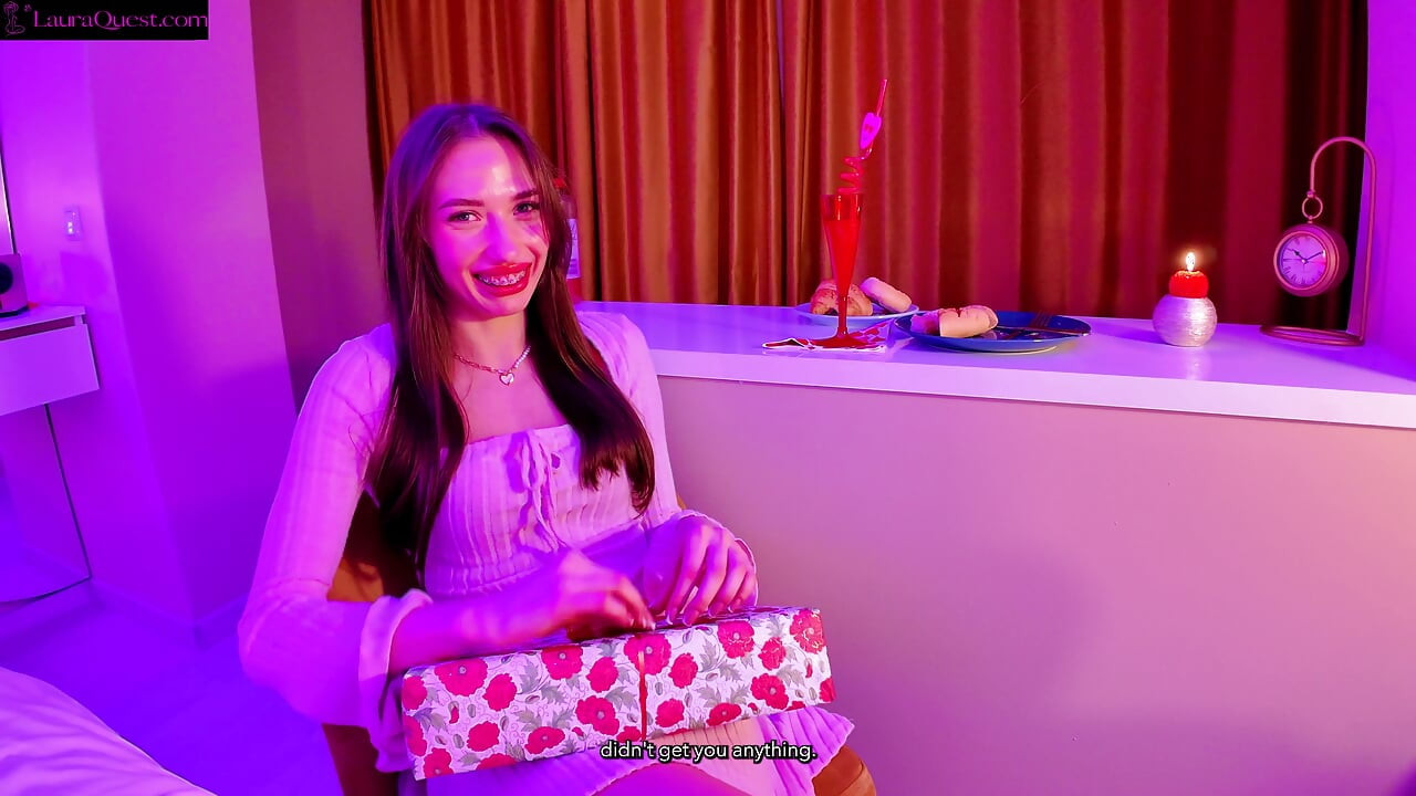 Valentine's Surprise He Gifts Me a Toy, I Squirt for Him & Make Him Cum Twice