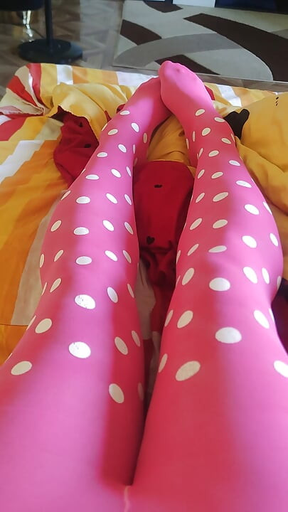 Pink pantyhose