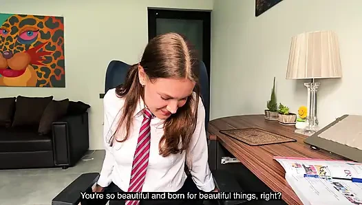 I'm doing my schoolgirl stepsister's homework. Now I can fuck her whenever I want.