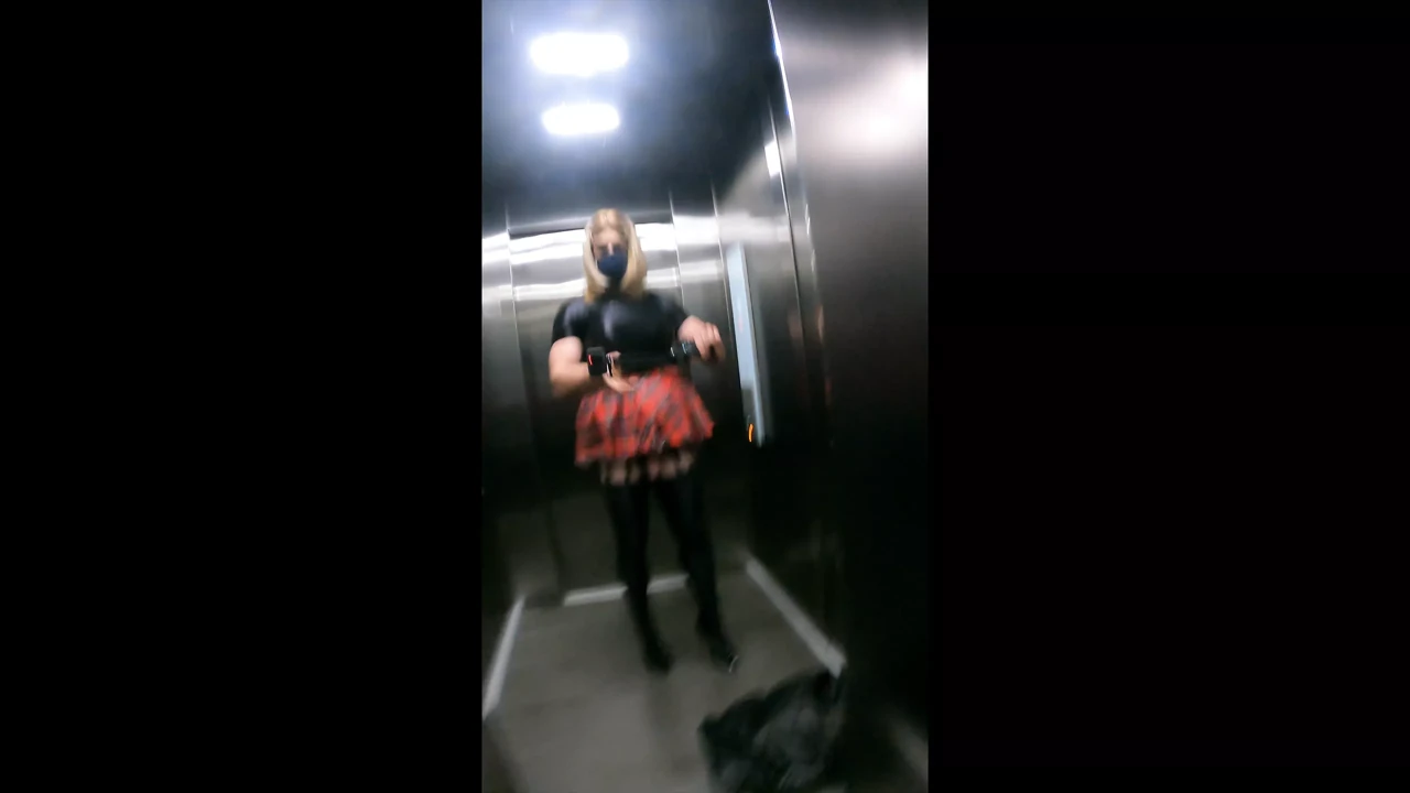 Classy Sissy Bubble Butt Slut Walking Exposed Almost Caught