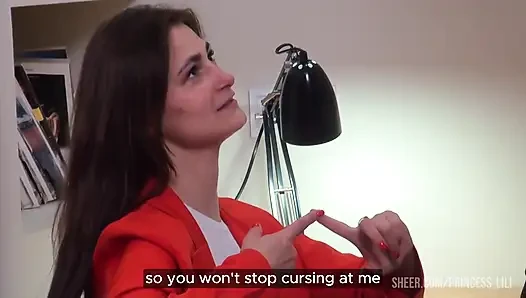Azgın genç kız sikiliyor ve döl yutuyor