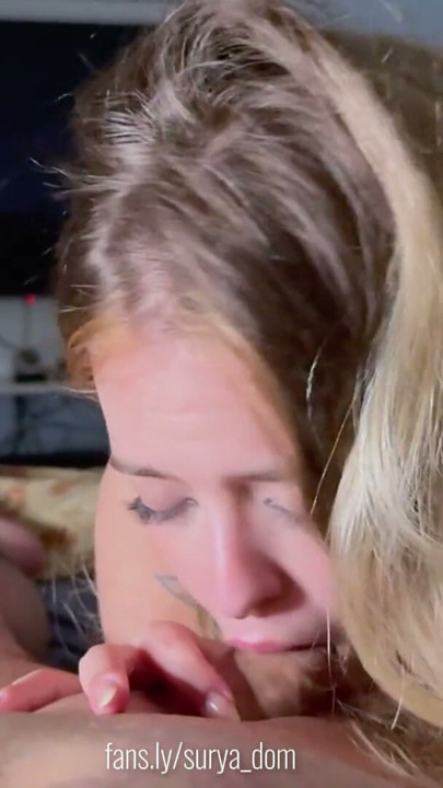 Hot blonde stepsister loves to make deep throat and be degraded | Clip 3