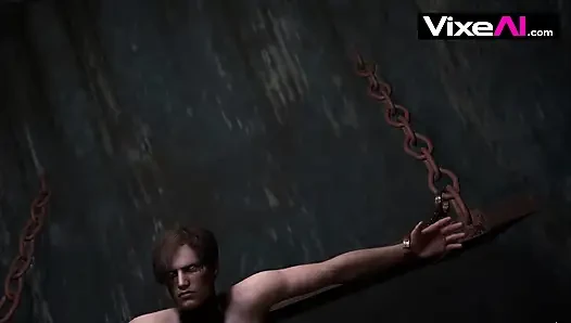 Ada Wong Moans for Mr.X While Leon Watches in Secret 3D AI Generated