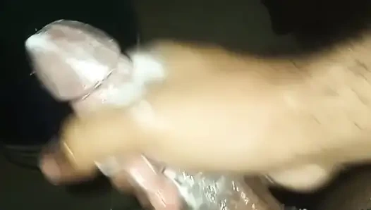 Guy masturbates with his partner and they end up