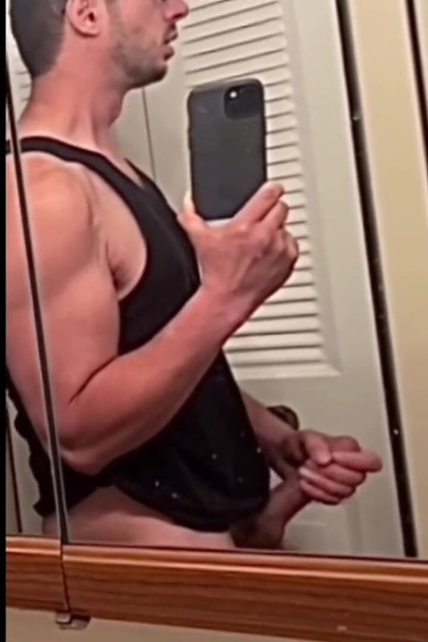 Hot Young Guy Masturbates His Giant Cock