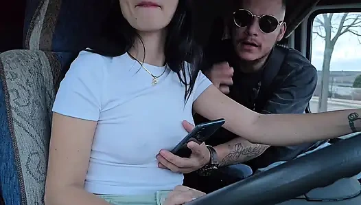 I picked up an UBER Client without a bra