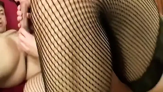 Busty Brunette MILF Sucks Cock and Gets Pounded Deep