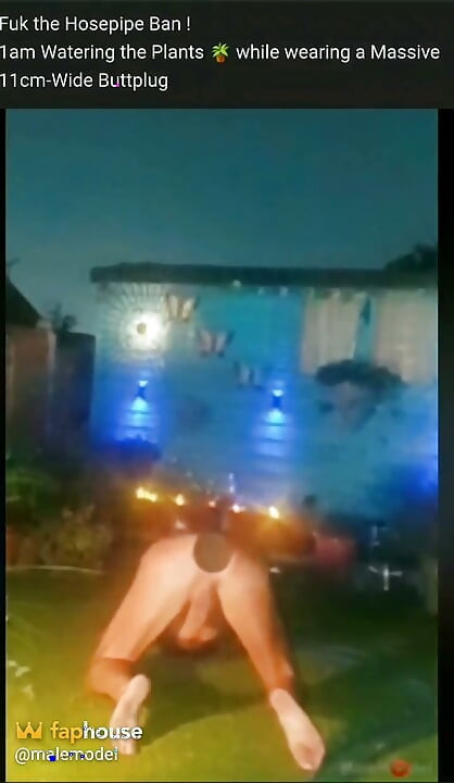1am Naked in the Garden & a Buttplug
