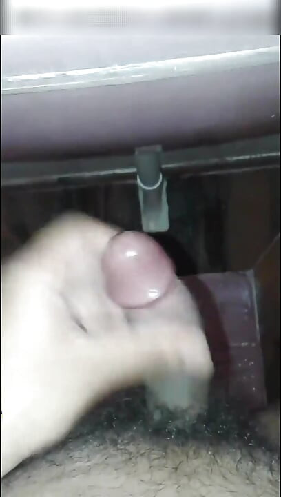 Masterbating in toilet