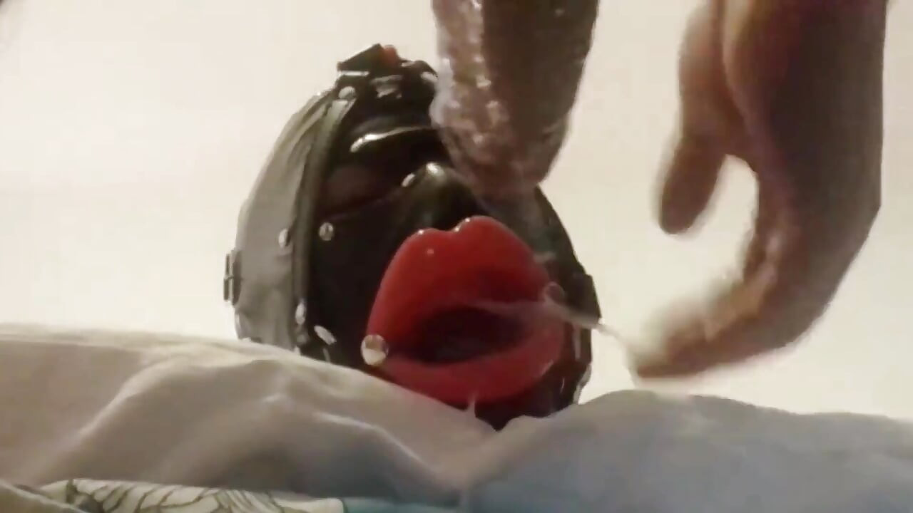 MILF with Ring Gag, Fake Lips, Mouth and Facial