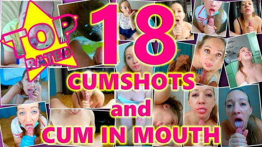 Best of Amateur Cum In Mouth Compilation! Huge Multiple Cumshots and Oral Creampies! Vol. 1